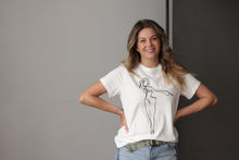 Load image into Gallery viewer, 15 SECOND SKETCH - Boxy Crew Neck - Women's WHITE