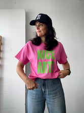 Load image into Gallery viewer, NICE ARTS Made to Order Tee - Pink with Green