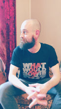 Load image into Gallery viewer, WHAT WOULD BOWIE DO? Men's Black Tee - PREORDER