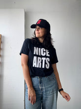 Load image into Gallery viewer, NICE ARTS Made to Order Tee - Black w Sport Dots