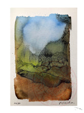 Load image into Gallery viewer, Day 26/100 "Bush Valley" ART PRINT from #watercolourconversation