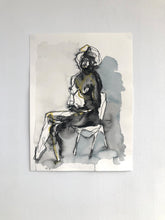 Load image into Gallery viewer, Drawn 6 (2022) charcoal and watercolour on paper