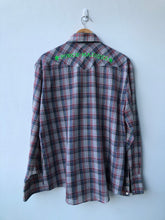 Load image into Gallery viewer, FM WESTERN - Vintage Youngbloods Westernwear Shirt w Neon Green embroidery