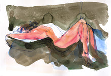 Load image into Gallery viewer, Khaki Dreaming 1 (2022) ink on paper