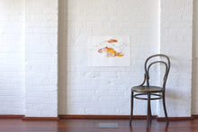 Load image into Gallery viewer, Reclining Red (2022) ink on paper