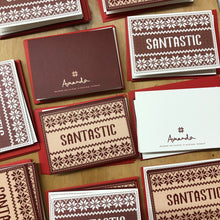 Load image into Gallery viewer, SANTASTIC gift cards - set of 4