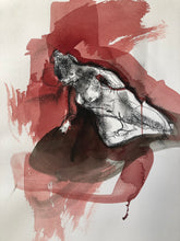 Load image into Gallery viewer, 'She 11' - conte and ink on paper 2022