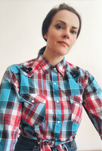 Load image into Gallery viewer, FM WESTERN - Modern Westernwear Shirt w Black embroidery