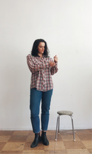 Load image into Gallery viewer, FM WESTERN - Vintage Youngbloods Westernwear Shirt w Neon Green embroidery