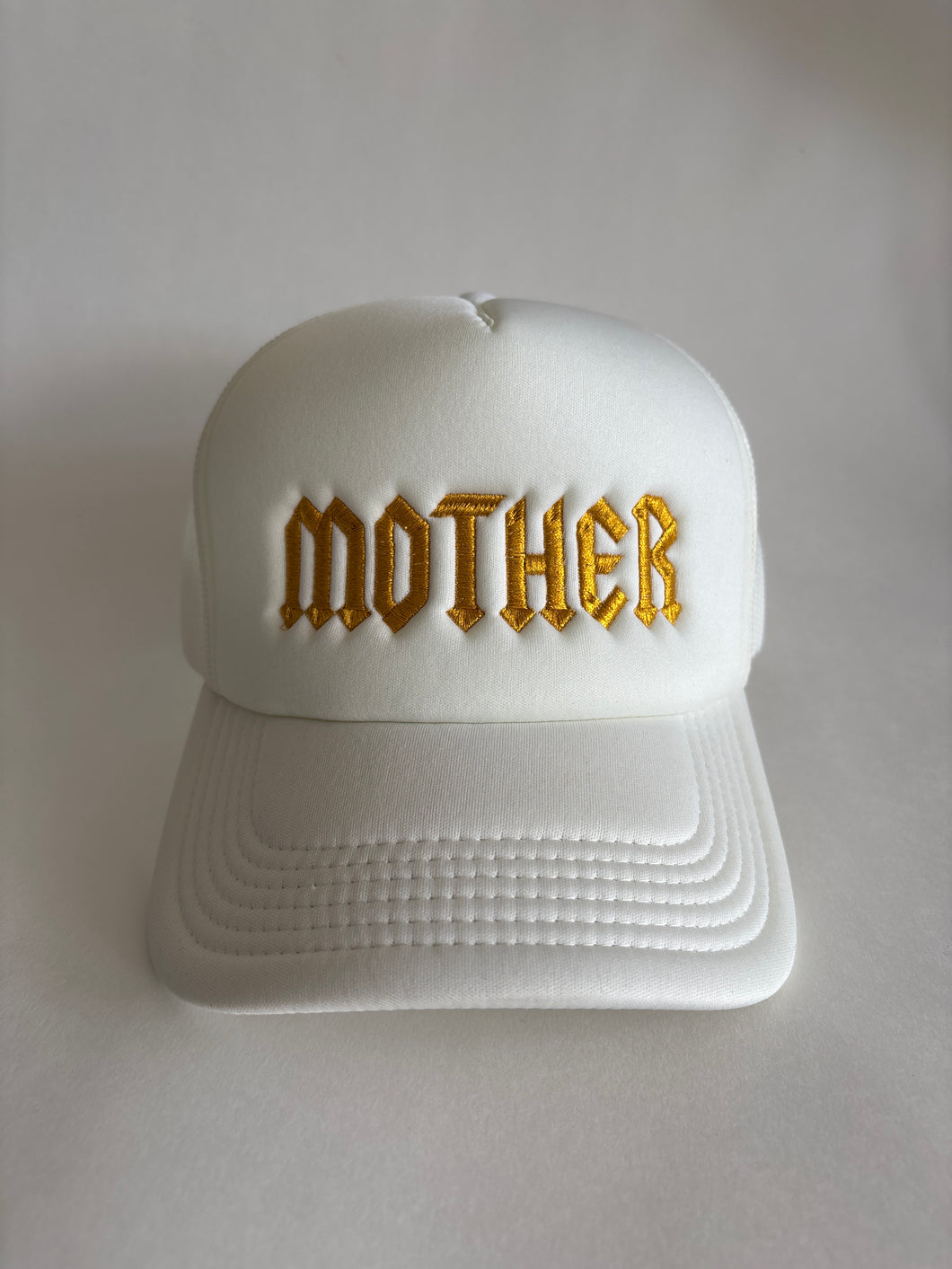 MOTHER TRUCKER - gold on cream