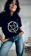 Load image into Gallery viewer, Paintagram - Men’s black tee w white print
