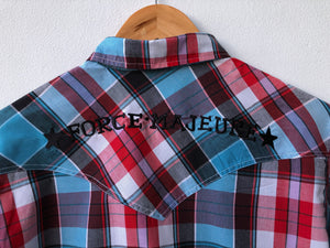 FM WESTERN - Modern Westernwear Shirt w Black embroidery