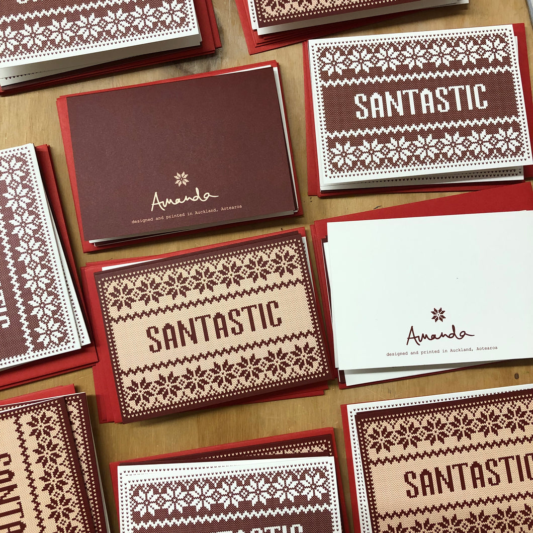 SANTASTIC gift cards - set of 4